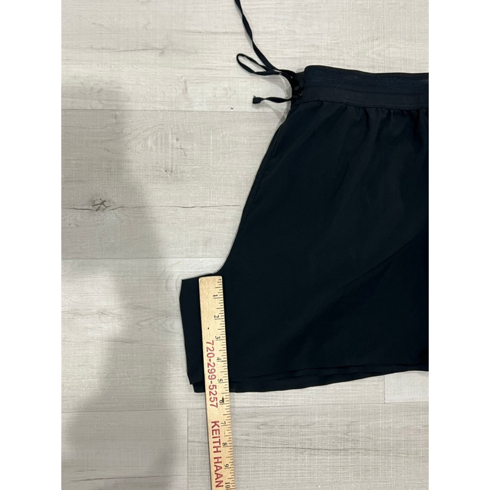 Men's Janji AFO Black Athletic Shorts with Blue Accents Size L - Picture 10 of 10